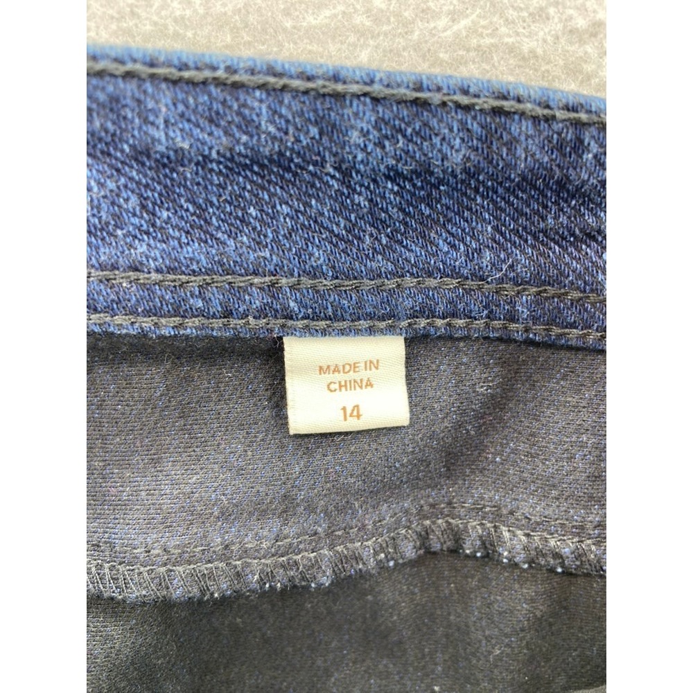 Coldwater Creek‎ Jeans Sz 14 Classic Fit Straight Leg Indigo Blue Stretch Staple - Picture 10 of 13